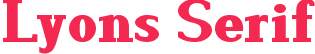 Lyons Serif